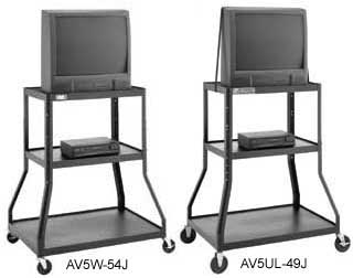 Carts and Stands: PIXMobile Wide Base Pre-Assembled Monitor/Television Carts