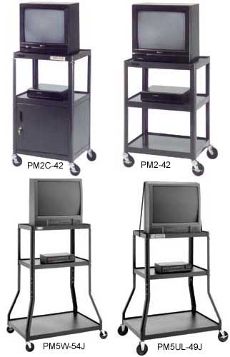 Carts and Stands: PIXMate Ready-to-Assemble Wide Base and Standard  Monitor/Television Carts