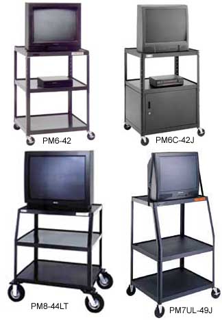 Carts and Stands: PIXMate Sloped Front and Standard Monitor/Television Carts